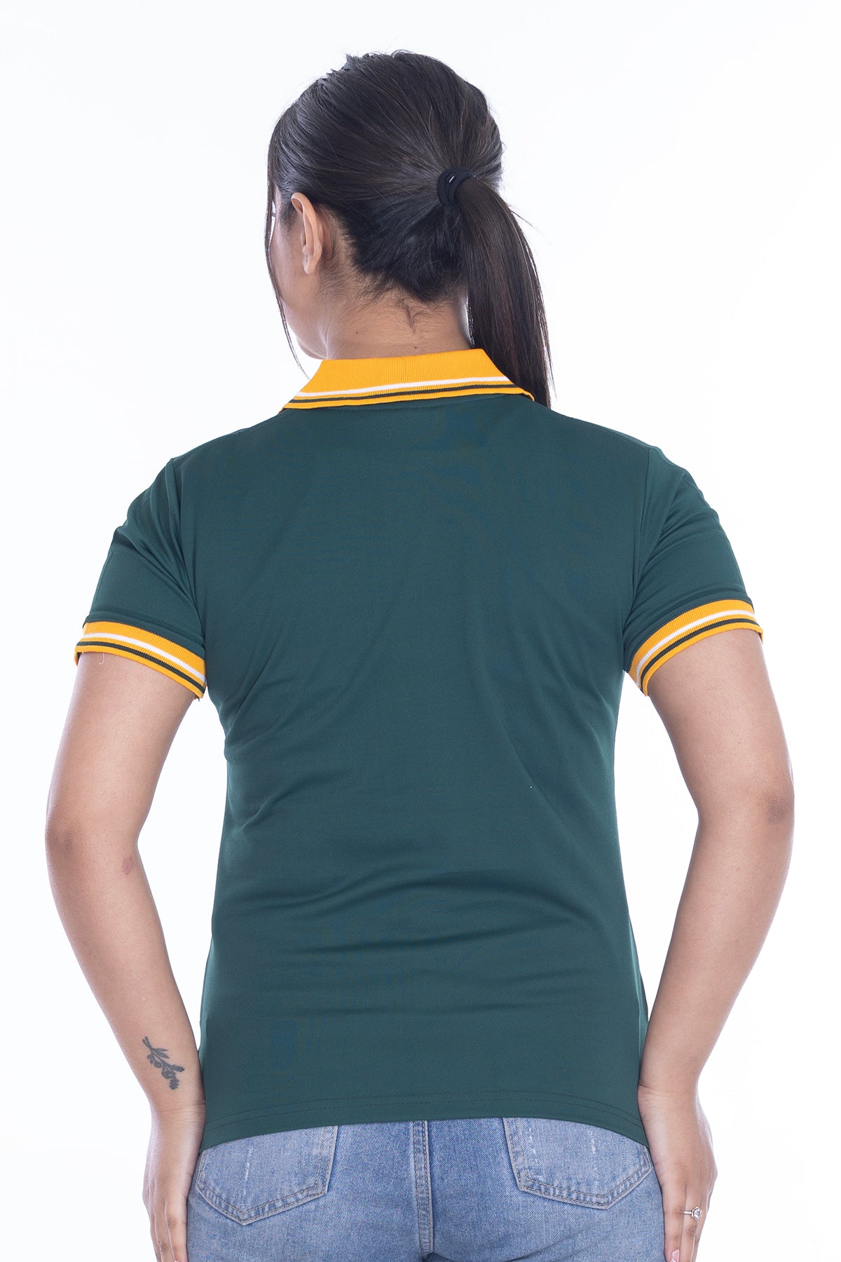 Women South Africa Rugby World Cup 2025 T Shirt | Button Down Collar style Short Sleeve Size S to XXL( 8-10 to 24-26)