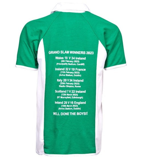 Men's Rugby Ireland Irish 2023 Grand Slam Winners Half Sleeve T-Shirt