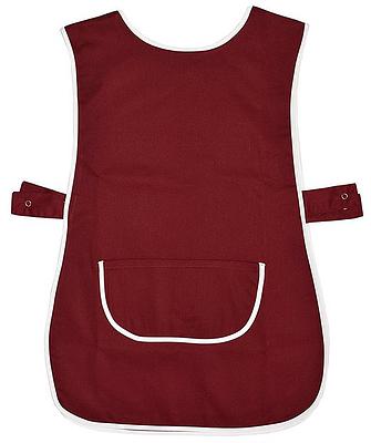 Tabard Apron With Pockets (Burgundy)