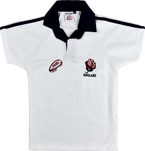 Kids England Rugby Shirt Half Sleeves Jersey