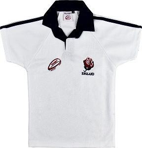Kid's Rugby England T-Shirt Half Sleeves | White