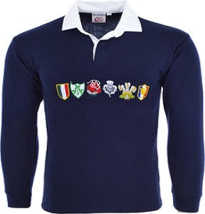 Unisex Kids' Navy Rugby Jersey – Six Nations Full Sleeve