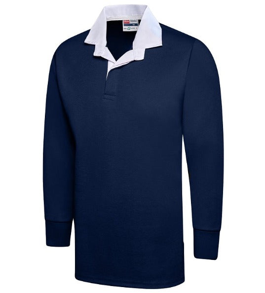 Men's Multicolor Plain Full Sleeve Rugby Sports Jersey