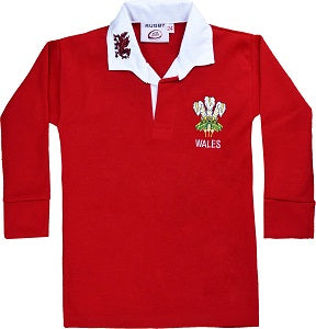 Children's Wales Rugby Full Sleeve Jersey