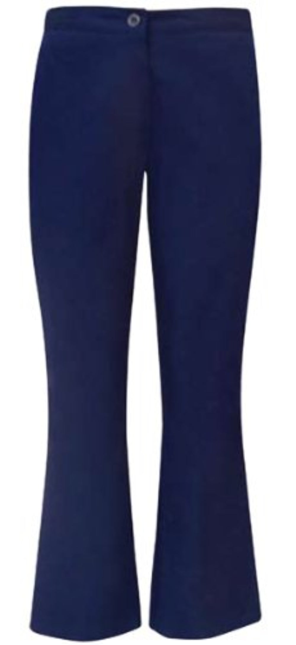 WOMEN FLAT FRONT BOOTLEG TROUSER (NAVY)