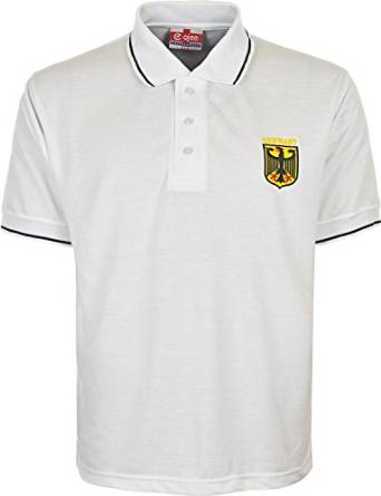 Men's Germany Euro Football Championship Pique Polo T-Shirt