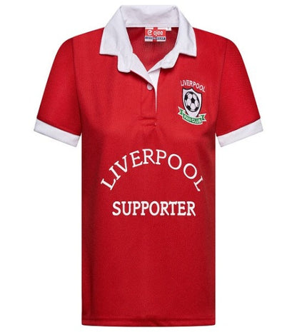 Liverpool Football Fan Supporter  Half Sleeve Ladies T-Shirt