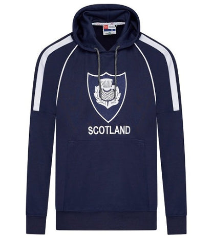 Unisex Hoodies Pullover Rugby Scotland Full Sleeve Embroidered Logo Creative lining Embroidered makes more Attractive Size XS to XXL Navy Blue