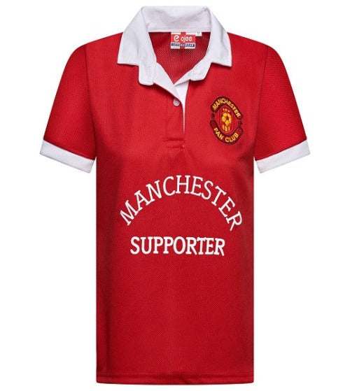 Manchester Football Fan Supporter Ladies Half Sleeve T-Shirt