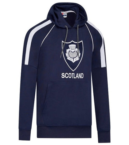 Unisex Hoodies Pullover Rugby Scotland Full Sleeve Embroidered Logo Creative lining Embroidered makes more Attractive Size XS to XXL Navy Blue