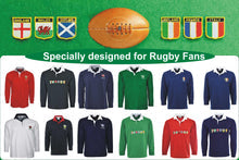 Six National Team Rugby Full Sleeve Sports Jersey for Unisex Kids | Black | Size 20 to 32