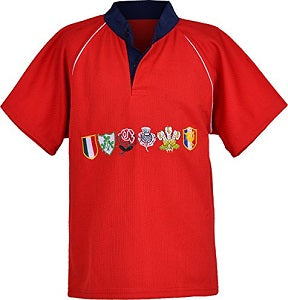 Kid's 6 Nation Half Sleeve T-Shirt | Red