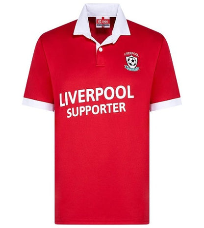 Men’s Liverpool Fan Club Football Supporter Short Sleeve T-Shirt | Embroidered and Printed Logo | Size S to 3XL
