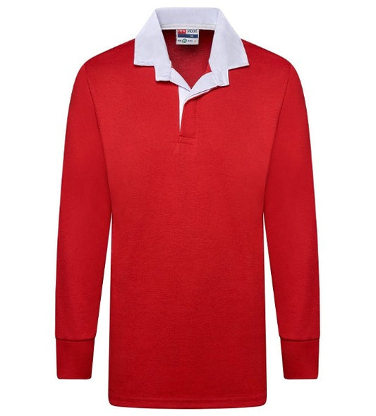 Men's Multicolor Plain Full Sleeve Rugby Sports Jersey