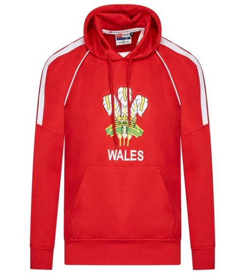 Unisex Hoodies Pullover Rugby Wales Full Sleeve Embroidered Logo Creative lining Embroidered makes more Attractive Size XS to XXL Black, Red