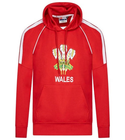 Unisex Hoodies Pullover Rugby Wales Full Sleeve Embroidered Logo Creative lining Embroidered makes more Attractive Size XS to XXL Black, Red
