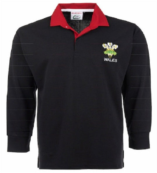 Men’s Wales Rugby Shirt Long Sleeve Sports Jersey