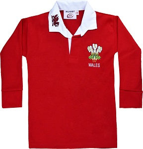 Kid's Rugby Wales Full Sleeve T-Shirt
