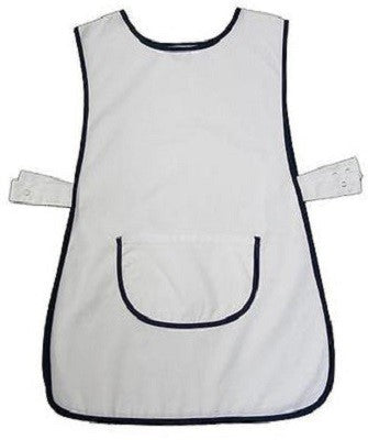 Tabard Apron With Pockets (White)