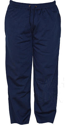 Men's Fleece Tracksuit Jogging Bottom Elasticated waist Color Navy Blue Size S to 3XL