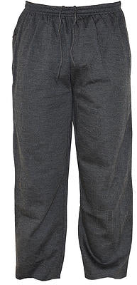 Men's Fleece Tracksuit Jogging Bottom Elasticated waist Color Charcoal Size S to 3XL