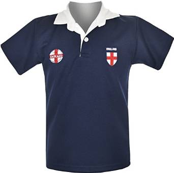 Kids England World Cup Football Supporter T-Shirt Navy