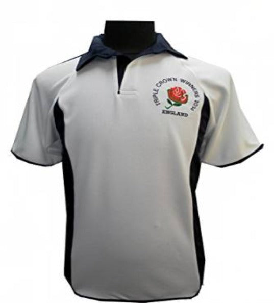 Men's Rugby England Triple Crown Winners 2014 Half Sleeve T-Shirt