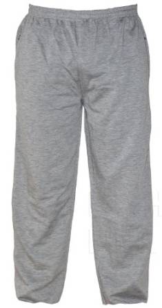 Men's Fleece Tracksuit Jogging Bottom Elasticated waist Color Grey Size S to 3XL