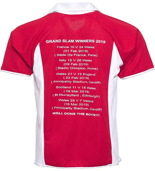 Buy Mens Wales Rugby Shirt Grand Slam Winners Half Sleeve Jersey