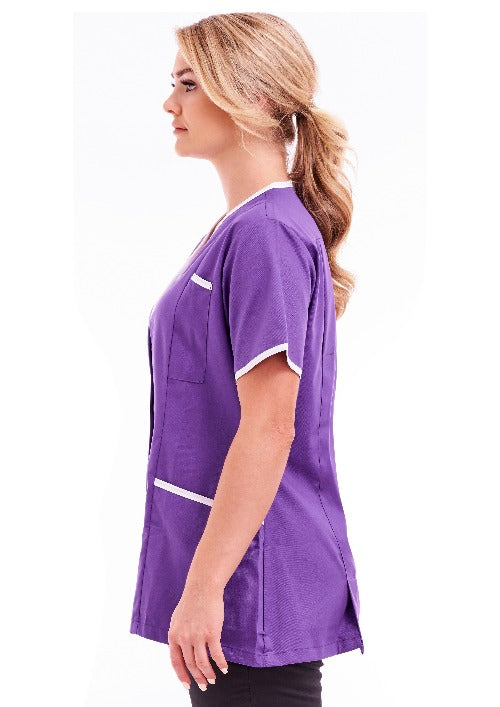 womens_poly_cotton_asymmetric_tunic_purple