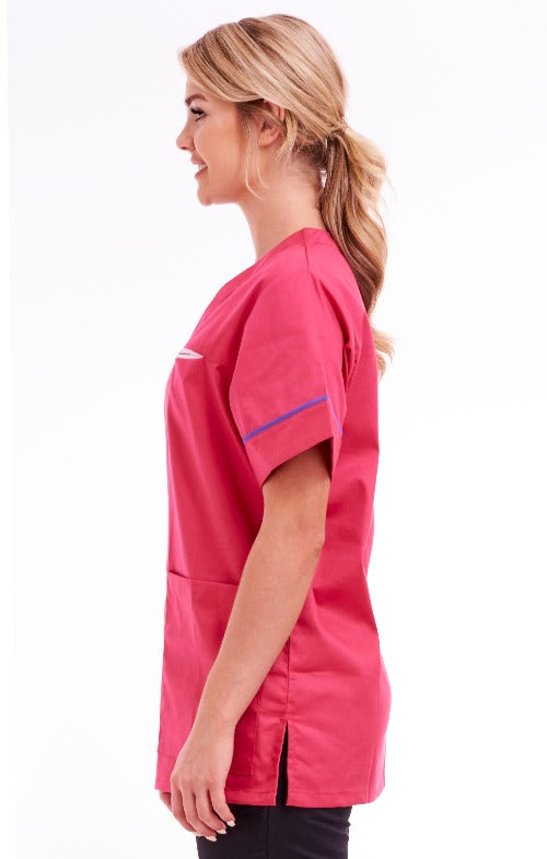 Unisex Smart Scrub Tunic Nurse Uniform Poly Cotton | Size S to XXL | Rosetta