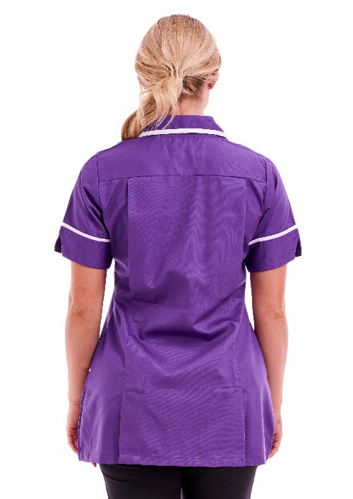 Women's Tunic Ideal for Nurses and Care Homes | Size 8 to 26 | Purple