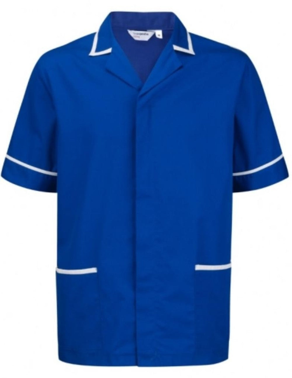 Male Poly Cotton Tunic FNMT01 | Size S to XXL | Royal Blue/White